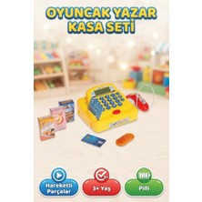Farbu Oyuncak Fonksiyonel Hesap Yapan Sesli Açılır Kasa Kapaklı Haraketli Parçalı Oyuncak Yazar Kasa Seti