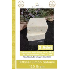 Denguva Lüks %100 Doğal Güzel Kokulu El Yüz Saç Vücut Cilt Orijinal Bitkisel Limon Sabunu 120G - 2 Adet