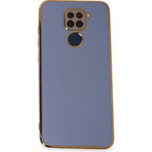 Edntrend Newface Xiaomi Redmi Note 9 Kılıf Volet Silikon - Mavi