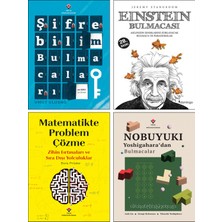 Tübitak Yayınları Şifrebilim Bulmacaları Umut Uludağ + Einstein Bulmacası + Matematikte Problem Çözme Zihin Fırtınaları ve Sıra Dışı Yolculuklar + Nobuyuki Yoshigahara'
