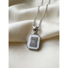 Aytekin Jewelry Mineli Baget Taşlı Kolye 925 Ayar Gümüş