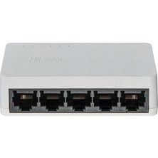 Hsc Bilişim Hılook NS-0505D, 5 Port, Gigabit, Yönetilemez, Masaüstü Switch