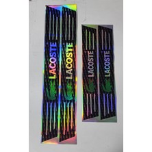Şimika Lakos Araç Kapı Eşiği Sticker 4 Parça Set – Hologram Karbon Desen 2 Ön 2 Arka – 50 cm / 35 cm