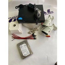 Baff 2'li Güvenlik Kamerası Seti 2 Mp Metal Kasa Ahd - Cepten Izleme Xmeye Kayıt Cihazı + 500 GB HDD + 5A Adaptör + 100 Metre Kablo Full Set