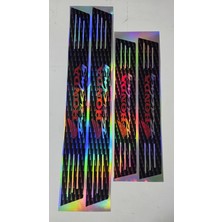 Şimika Honda Araç Kapı Eşiği Sticker 4 Parça Set – Hologram Karbon Desen 2 Ön 2 Arka – 50 cm / 35 cm