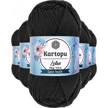 Pileli Store 5 Adet Lotus Bikini Büstiyer Bluz Örgü Ipi  K940 Siyah