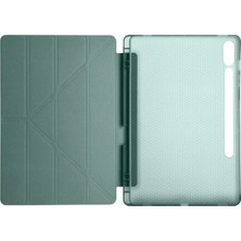 Hsc Bilişim Galaxy X510 Tab S9 Fe 11 Kılıf Kalemlikli Mars Tablet Kılıfı - Koyu Yeşil