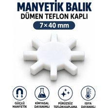 Labolist Manyetik Balık 7X40 mm - Teflon Karıştırıcı Balık Dümen