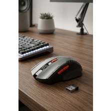 Giyitec 2.4 Ghz Kablosuz Oyuncu ve Ofis Faresi - Ergonomik Tasarım 5 Tuşlu Wireless Mouse