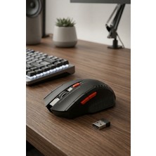 Giyitec 2.4 Ghz Kablosuz Oyuncu ve Ofis Faresi - Ergonomik Tasarım 5 Tuşlu Wireless Mouse