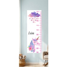 Lotus Digital Isme Özel Boy Ölçer Duvar Sticker