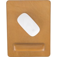 Comfy Bileklikli Deri Mouse Pad V9 Taba