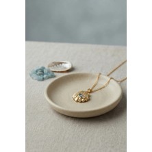 Clariss 316L Çelik Zincir Gold Renk Shell Model Kolye