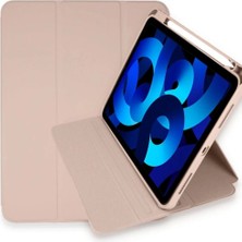 Marsilyan™- Apple Ipad Pro 11 (2021) Kılıf Ling 360 Kalemlikli Tablet Kılıf - Rose Gold