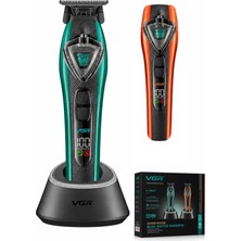 VGR Voyager V-884T Profesyonel Sakal ve Ense Çizim Tıraş Makinesi, 8000 Rpm Bldc Motor, Trimmer, Yedek Kapaklı