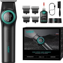 VGR Voyager V-977 Sakal Tıraş Makinesi 8000 Rpm Fırçasız Bldc Motor 2500 Mah Batarya Şarjlı Saç Sakal Traş Makinesi