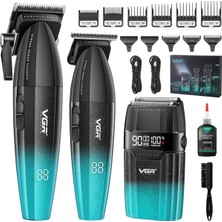 VGR Voyager V-640 S3 Profesyonel Kablosuz Saç ve Sakal Kesme Makinesi 3 In 1 Tıraş Seti
