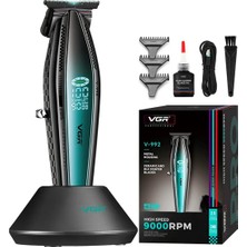 VGR Voyager V-992 Profesyonel Şarjlı  Tıraş Makinesi - 9000 Rpm Seramik T-Bıçak Saç Sakal Trimmer