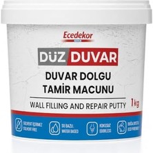 Mey İthalat Düz Duvar; Dolgu ve Tamir Macunu, Su Bazlı, Solvent Içermez, Kokusuz, 1 kg