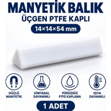 Labolist Manyetik Balık 14X14X54 mm - Teflon Karıştırıcı Balık Üçgen