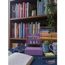 Isme Özel Tasarım Kitap Okuma Sayacı, Bu Yıl Okuduğum Kitap Sayaç Standı, Kitaplık Aksesuar