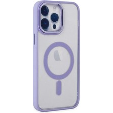 Marsilyan™- Apple Iphone 14 Pro Kılıf Room Magneticsafe Silikon - Lila