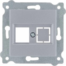 Exen Gümüş Modül+Kapak Data Priz Jaksız