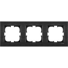 Exen Comfort Space Black Üçlü Çerçeve