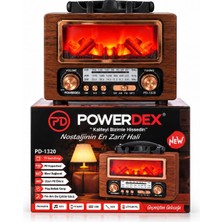 Powerdex PD-1320 Nostaljik Ahşap Tasarımlı Bluetooth Fm/am/sw Radyo Mp3 USB Tf Kart Aux