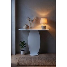 Bezos Dresuar Modern Dekoratif Antre Konsolu Giriş Hol Koridor Salon Konsol Masası 7033 Beyaz