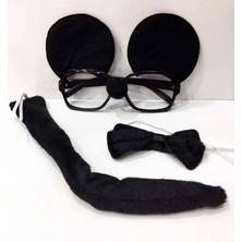 Pileli Store Mickey Mouse Gözlüğü Papyonu Kuyruğu Seti