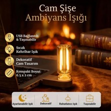 Veraura Lifestyle Cam Şişe USB LED Işık, Dekoratif Masaüstü Gece Lambası, Şişe Için Ambiyans Aydınlatma ve Dekoratif Lamba I