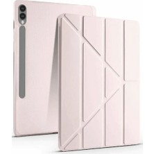 Veraura Lifestyle Samsung Galaxy X610 Tab S9 Fe Plus 12.4 Kılıf Kalemlikli Mars Tablet Kılıfı - Rose Gold