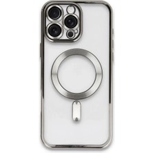 Veraura Lifestyle Apple iPhone 16 Pro Max Kılıf Kross Magneticsafe Kapak - Titan Gri