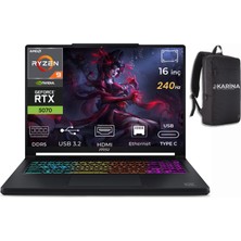 MSI Msı Crosshaır A16 Hx Amd Ryzen 9 8940HX E8WGK-011XTR-K056 24GB 4tb RTX5070 8gb 115W W11PRO 16 Inç 2k Qhd+ 240Hz Ips-Level Gaming Laptop