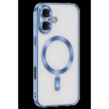 Veraura Lifestyle Apple iPhone 16 Kılıf Kross Magneticsafe Kapak - Sierra Blue