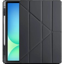 Veraura Lifestyle Apple iPad Pro 11 (2024) Kılıf Kalemlikli Hugo Tablet Kılıfı - Siyah