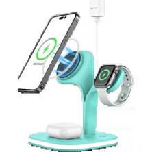 Veraura Lifestyle YM-UD22 Kablosuz Şarj Masaüstü Set - Yeşil