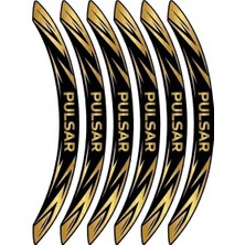 PINAXAR Motosiklet Jant Şeridi Pulsar Jant Sticker Etiket Spor Tasarım 12 Parça 3D
