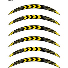 PINAXAR Pınaxar Motosiklet Jant Şeridi Jant Etiketi Sticker Seti 12LI Etiket