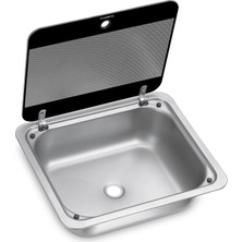 Dometic Sng 4133 Cam Kapaklı Kare Eviye