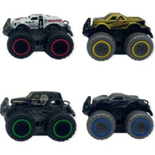 Colezium Superior Burst Siyah Renkli Mini  Truck - 8 cm Hareketli Tekerlekli Oyuncak Araba - 1 Adet