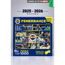 Lisanslı Fenerbahçe Yeni Sezon 1000 Parça Puzzle Takım ve Dekomus Cep Defteri Seti