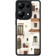 BG AKSESUAR Redmi Note 13 Pro 4g Uyumlu Akdeniz Desenli Kamera Korumalı Darbelere Dayanıklı Kılıf