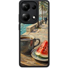 BG AKSESUAR Redmi Note 13 Pro 4g Uyumlu Palmiye Desenli Kamera Korumalı Darbelere Dayanıklı Kılıf