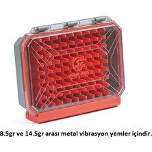 Shufa Vibrasyon Jig Yem Kutusu 20X15X4CM Turuncu
