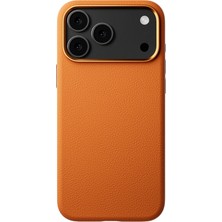 Edntrend Joko Iphone 17 Pro Wonder Deri Magsafe Kapak - Turuncu
