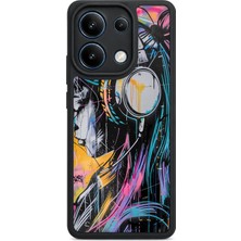 BG AKSESUAR Redmi Note 13 4g Uyumlu Graffiti Desenli Kamera Korumalı Darbelere Dayanıklı Kılıf