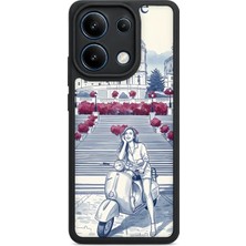 BG AKSESUAR Redmi Note 13 4g Uyumlu Rome Desenli Kamera Korumalı Darbelere Dayanıklı Kılıf