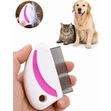 Gisk Design Kedi Köpek Bit Pire Tarağı – Sık Dişli Metal Tarak